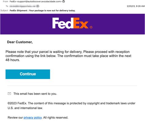 fedex phishing-mail